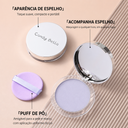 Candy Bella Translucent Purple Compact Powder – Matte Oil Control, Long-Wear